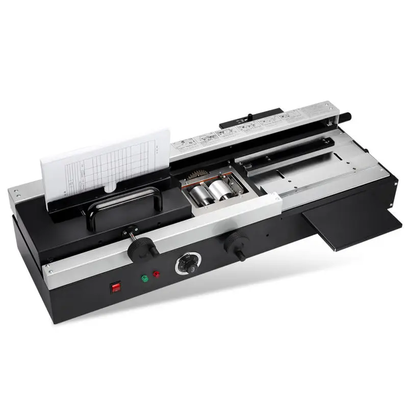 Commercial Wireless Comb Binding Machine Semi-Automatic Hot Melt Glue Book Binder for Books and Documents