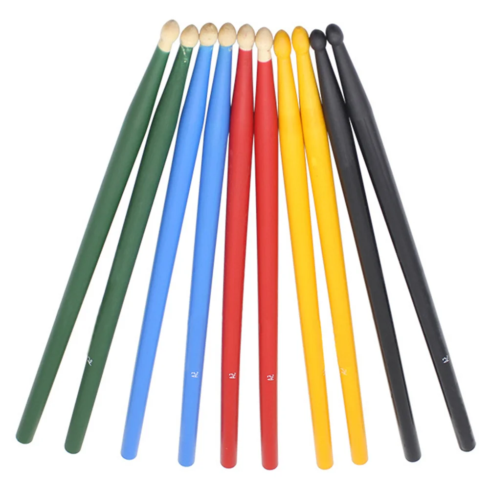

Drumsticks 5A Wooden Replacements Anti-Slip Durable Percussion Accessories For Drums Lightweight Water Drop Head Universal