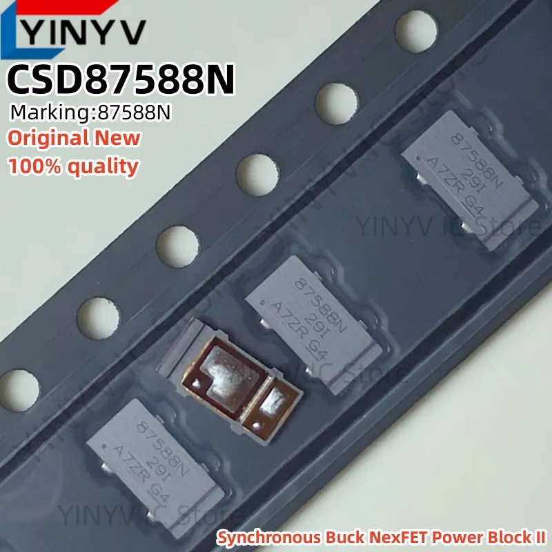5 Stück/LOT CSD87588N Markierung: 87588N PTAB-5 CSD87588NT CSD8758 Synchroner Buck NexFET Power Block II Original Neu 100% Qualität – Detail 1