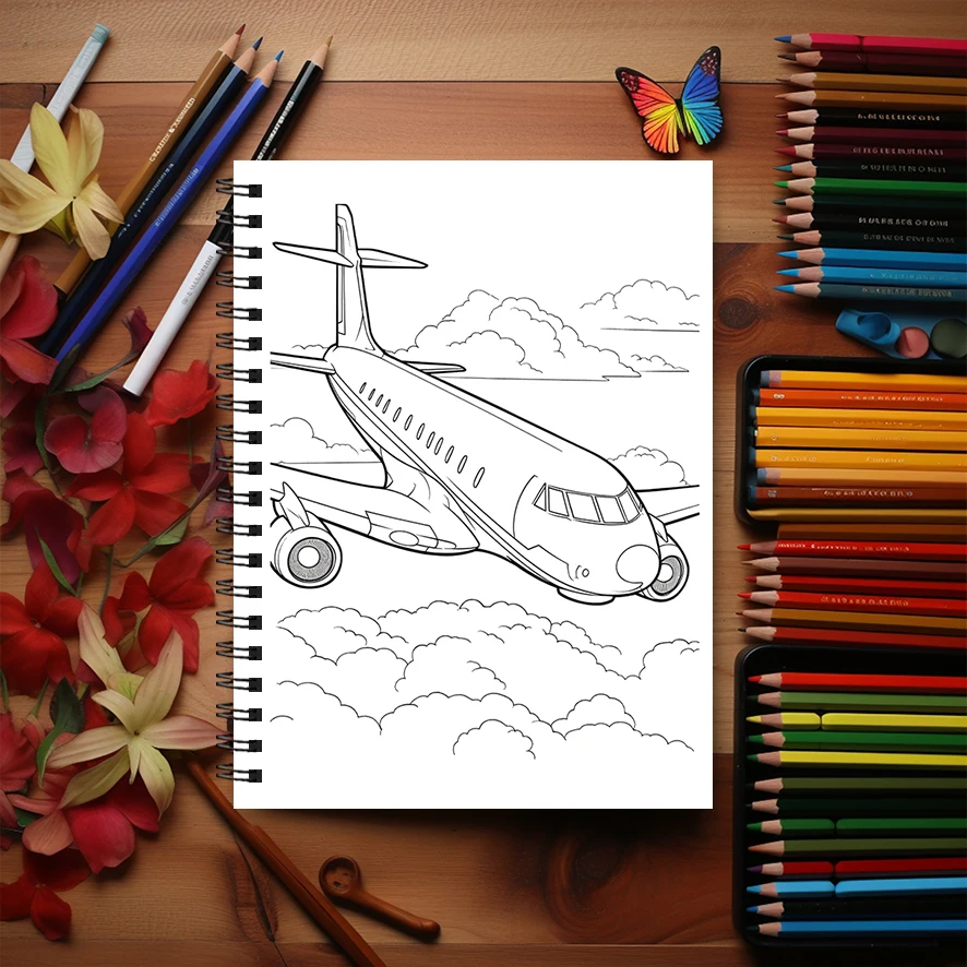 Celestial Glide Coloring Book - 8.3x 11.2 Inch 22 Page Coloring Book - Helps Reduce Stress and Ease Emotions