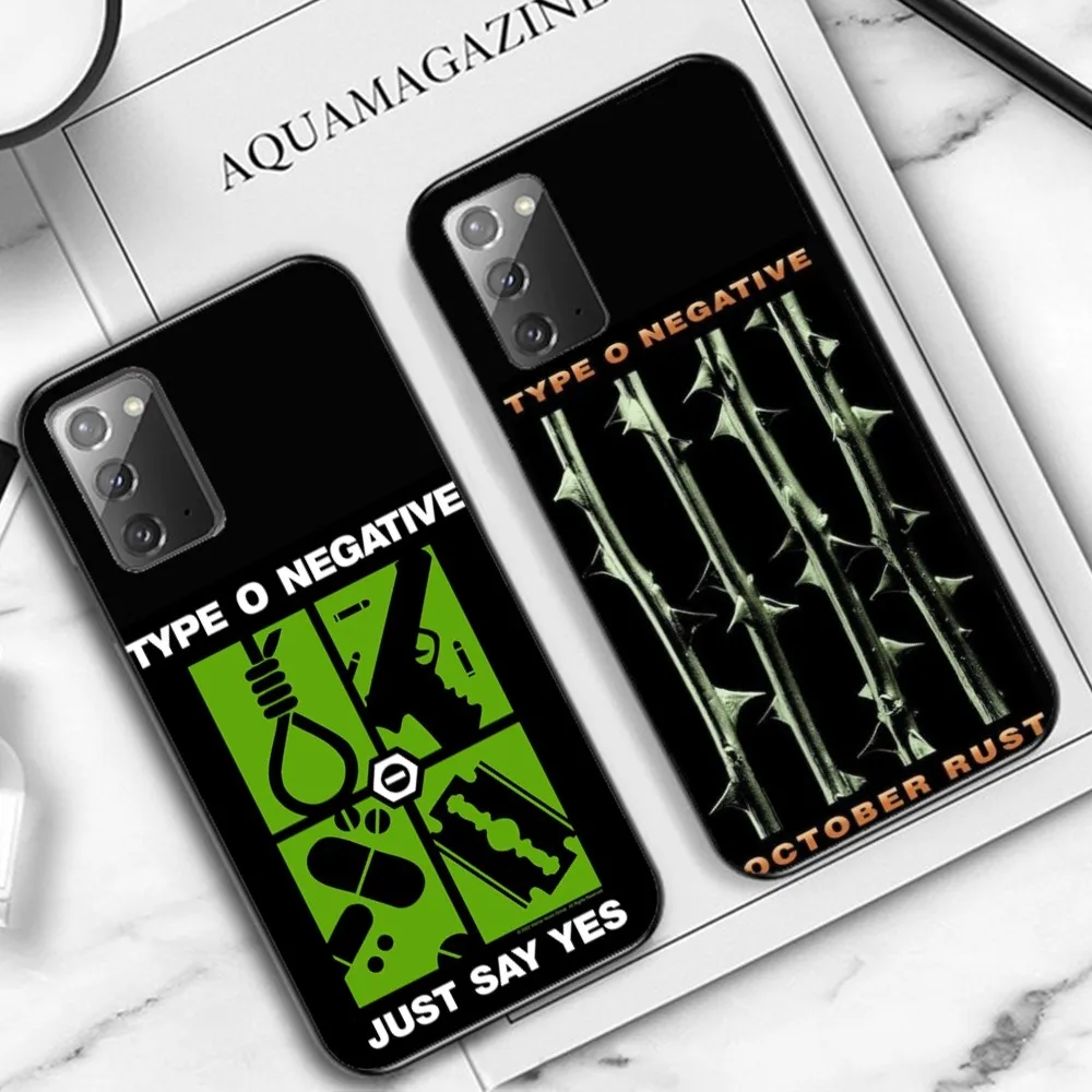 Rock Band T-T-Type O N-Negative Music Phone Case For Samsung Note 8 9 10 20 pro plus lite M 10 11 20 30 21 31 51 A 21 22 42 02