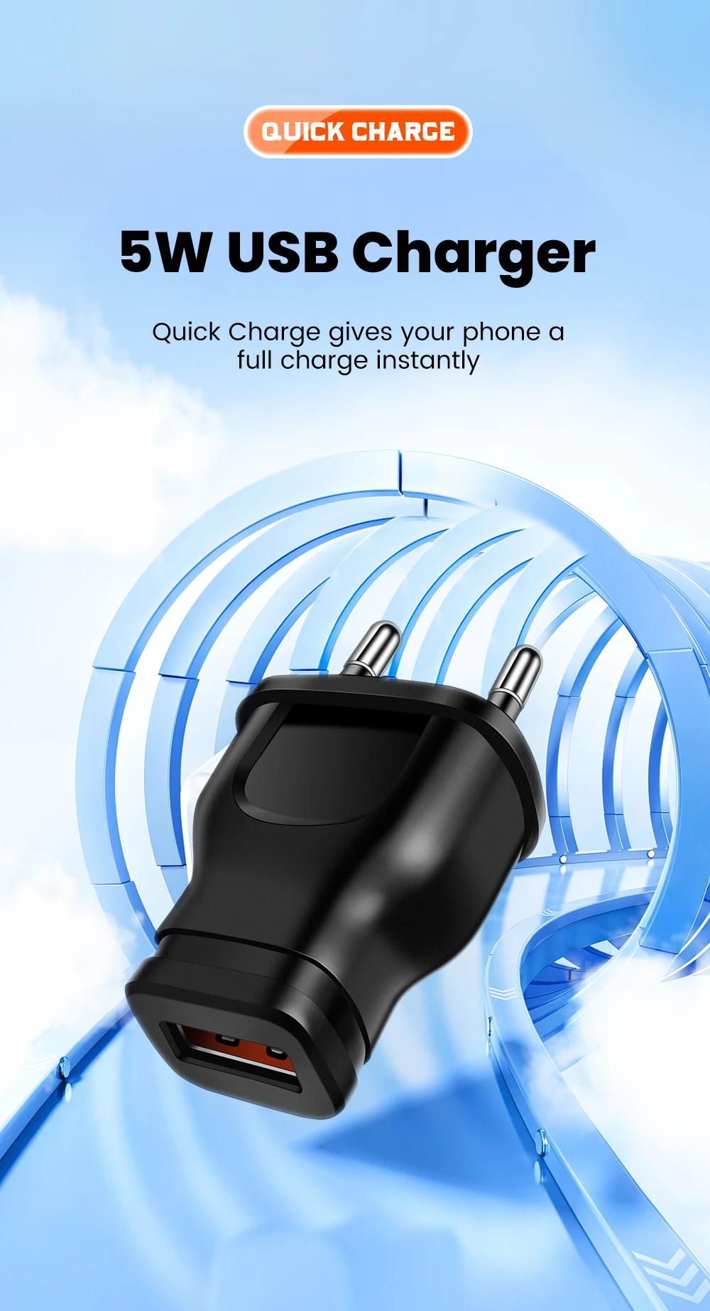 Mini Universal 5V1A EU US Plug USB Travel Charger For iPhone Samsung Xiaomi Redmi Google Huawei Wall Phone Charger Power Adapter