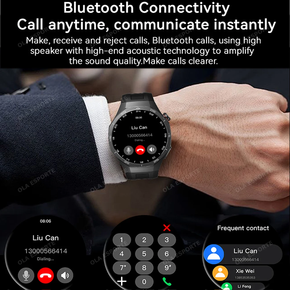 Reloj Inteligente 2026 Watch 5 Pro con GPS, Pantalla AMOLED de 360*360, NFC, Llamadas Bluetooth, Resistente al Agua, Monitor de Salud, para Hombre, Hw1 - Image 3