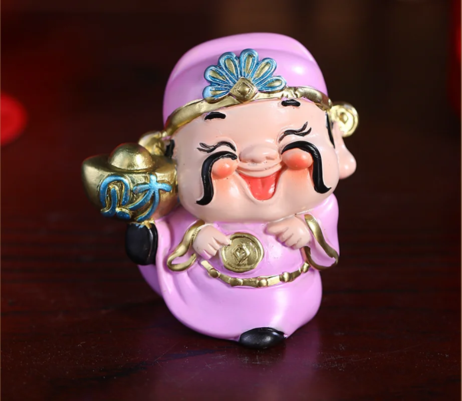 새로운 다섯 축복 부 하나님 Zhaocai 크리 에이 티브 거실 입구 홈 장식 장식 수지 공예 선물