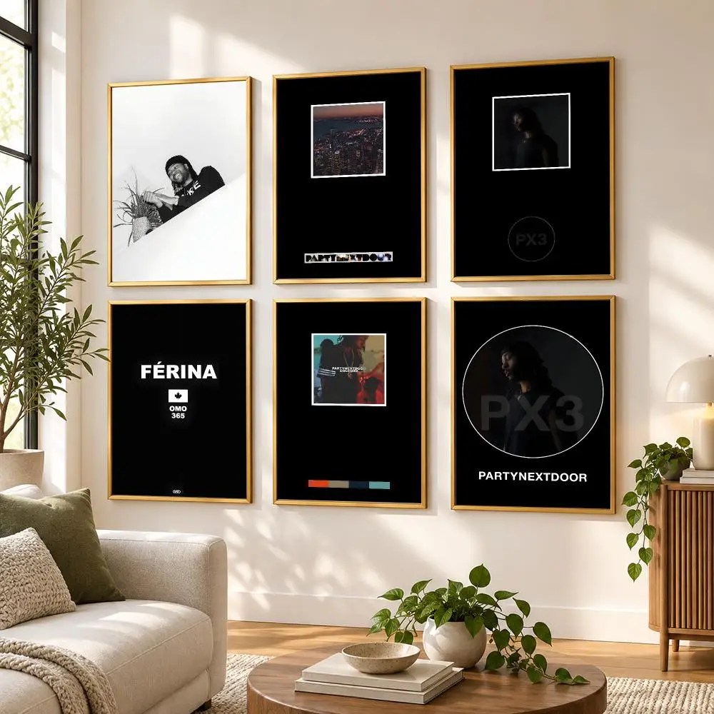 Singer PartyNextDoor Poster HD art sticky wall waterproof home living room bedroom bar aesthetic decoration