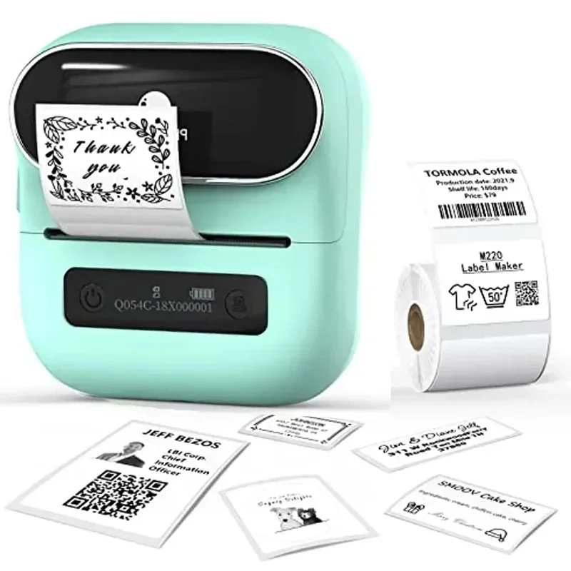 

Phomemo M220 Label Printer 75mm Thermal Label Maker for Barcode Address Labeling Mailing File Folder Labels for Phone & PC