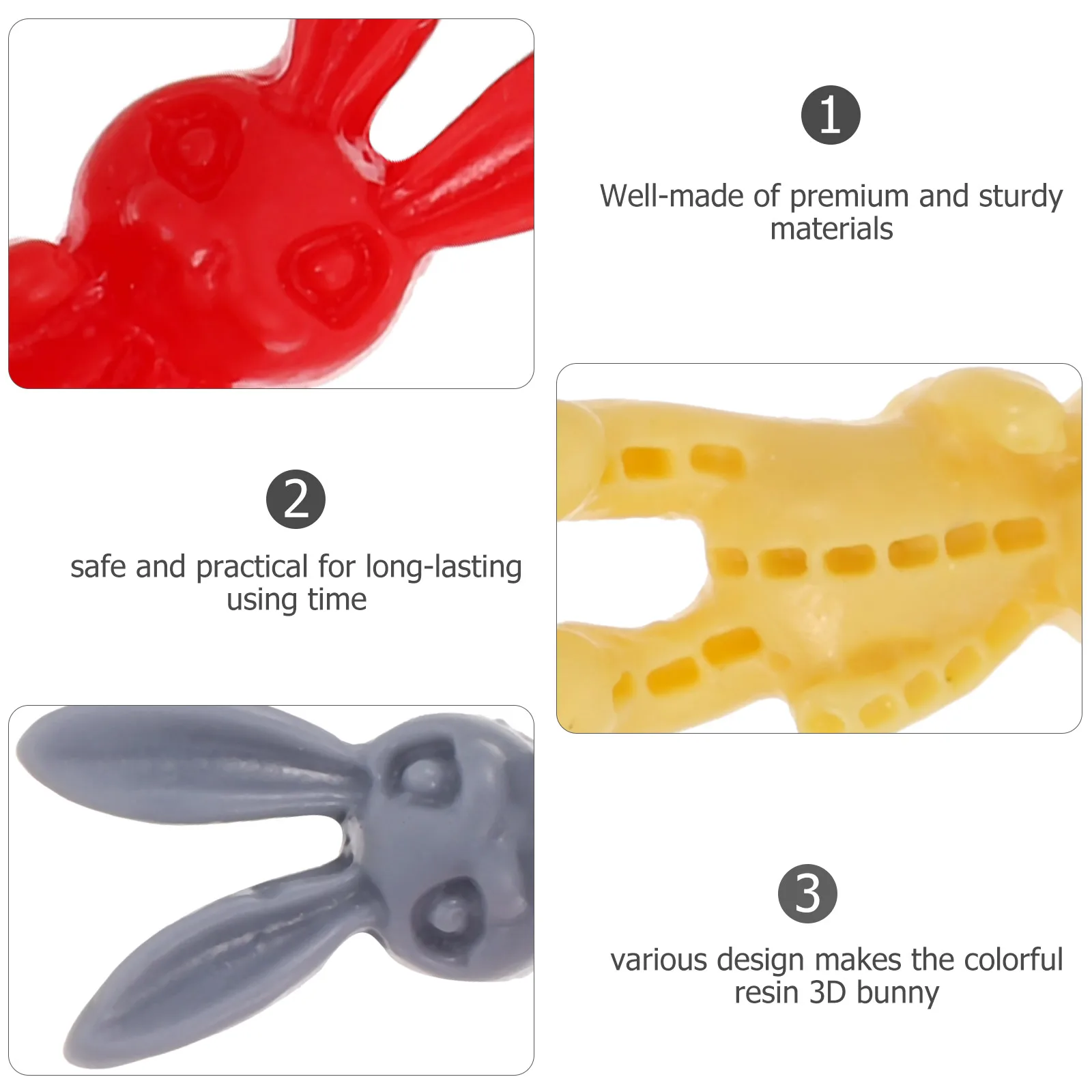 

60pcs Nail Art Decor Rabbit Shape Charms 3D Resin Jewelry Women DIY Manicure Accessories Elegant Nails Beautiful naments