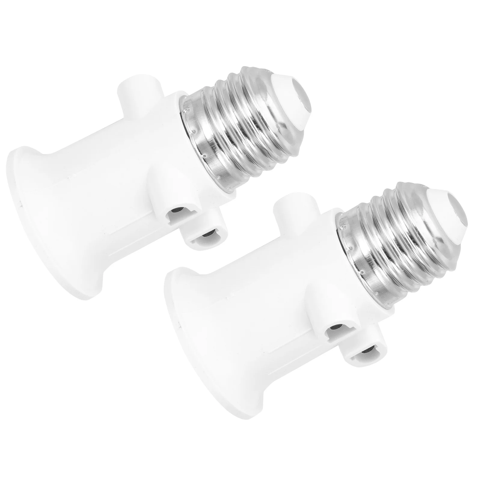 

2 Pcs Light Bulb Socket E26 Plug Base Extension Outlet Adapter Lamp Holder Converter