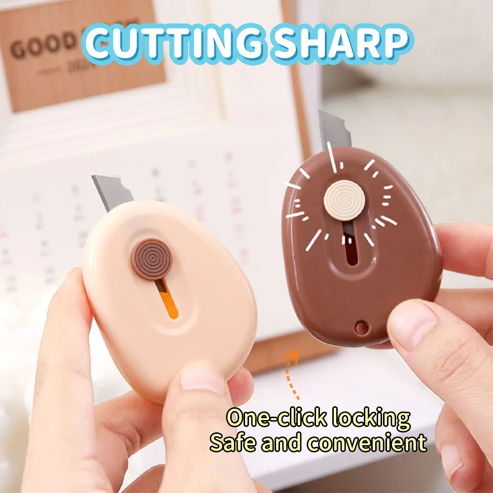 1pc Cute Mini Utility Knife Portable Small Candy Color Utility Knife Handmade Knife Quick Knife Retractable Small Knife