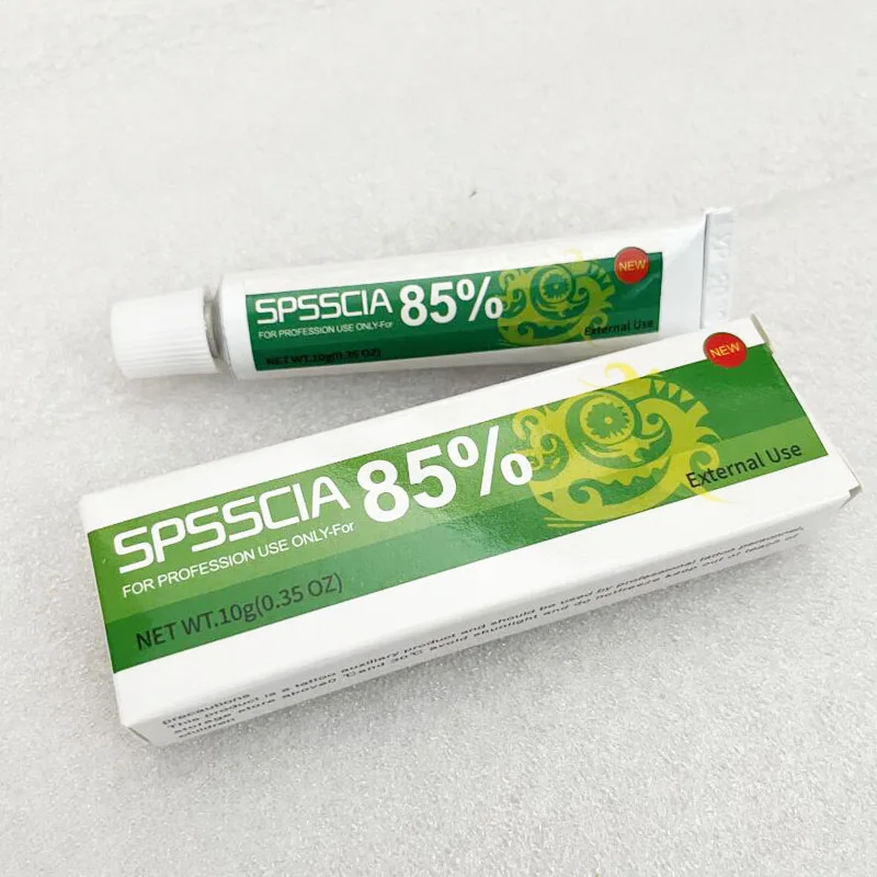 SPSSCIA-Crema de tatuaje para antes de maquillaje permanente, ORIGINAL, 85% verde, Microblading para cejas y labios, 10g