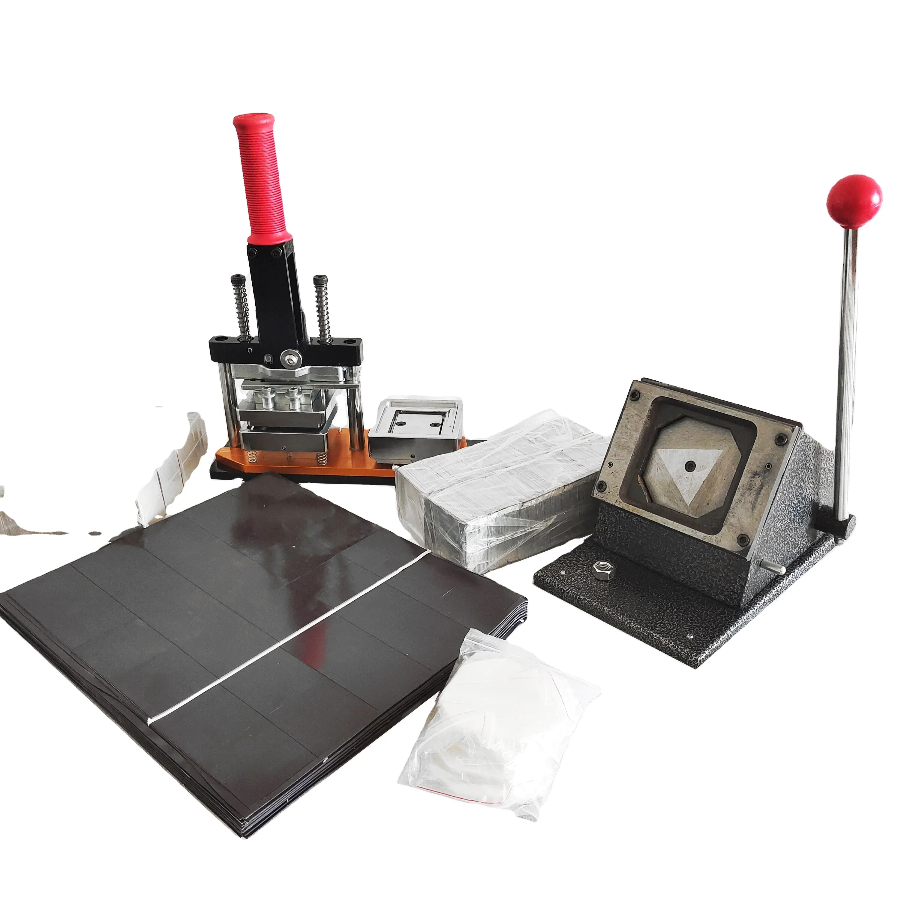 

2025newtebak 50*50mm 63.5*63.5MM Square Fridge Magnet Making Machine Kit with magnetic components and paper cutter for Home Deco