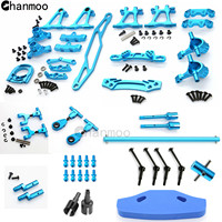 TT-02 Modification Accessory Kit Metal Swing Arm Steering Cup CVD Bumper Motor Base for 1/10 RC Car Tamiya TT02 Upgrade Parts