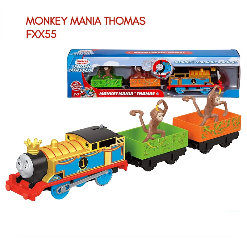 Original Genunie Thomas and Friends Trackmaster 3 2 Sections Electric Train Set Thomas Yongbao Gustavo Kenji Model Toy for Kids