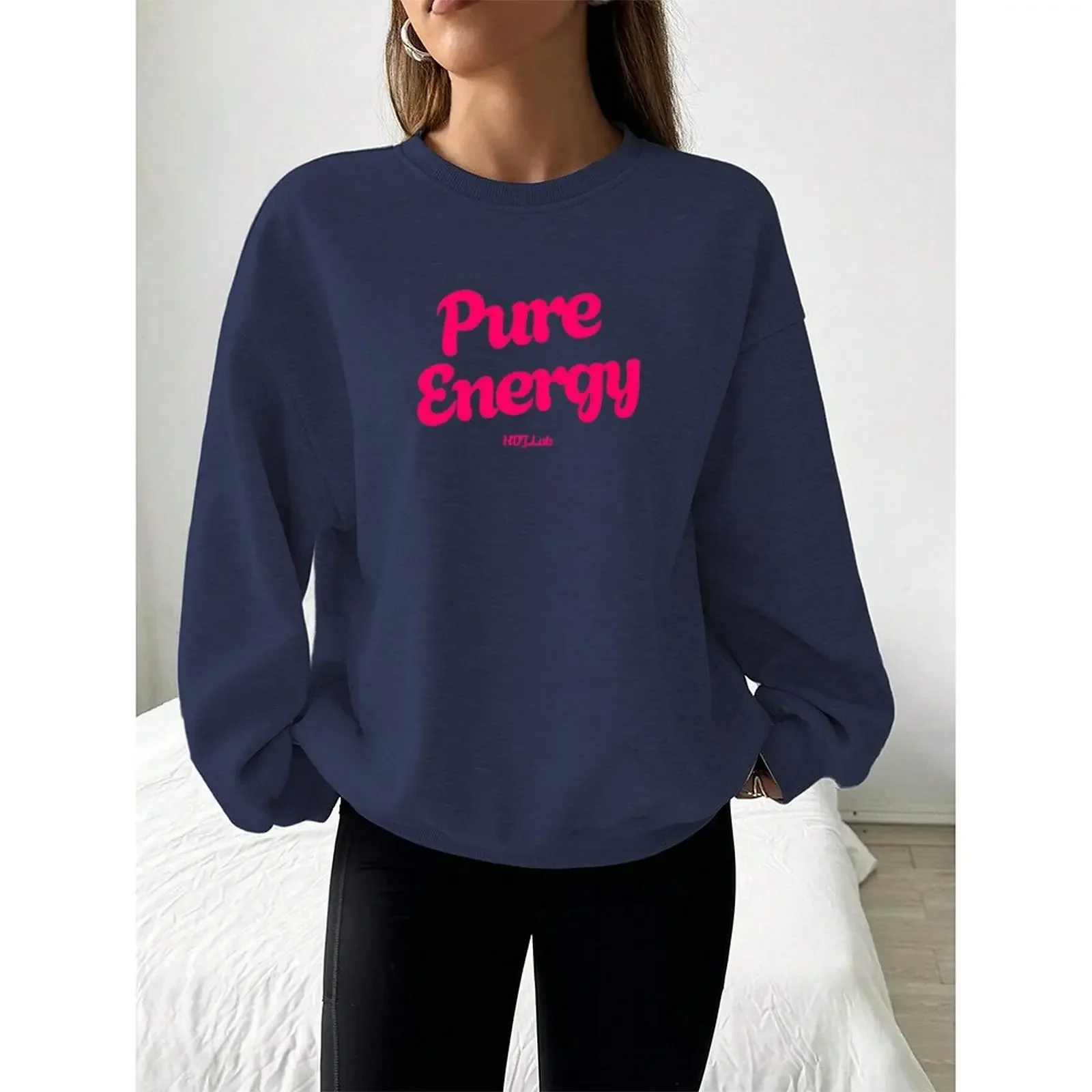 Women's Sweatshirts O-Neck Loose Casual Sports Pullovers Comfortable Velvet Long Sleeve Sweater Winter Woman Clothes 2025
