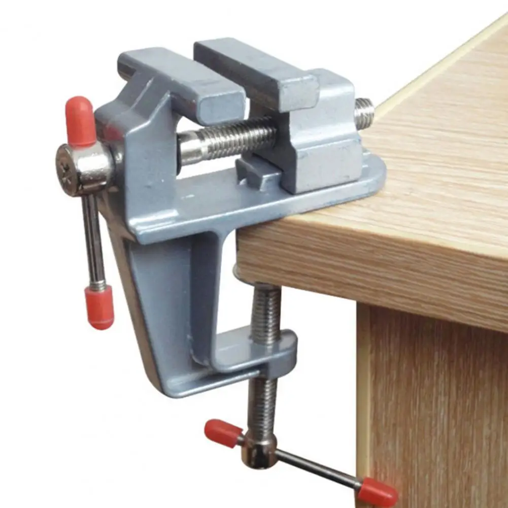 Bench Clamp Adjustable Table Screw Vise High Hardness Vise Clamp Stable Clamp-on Mini Jaw Bench Vise Carpentry Supply