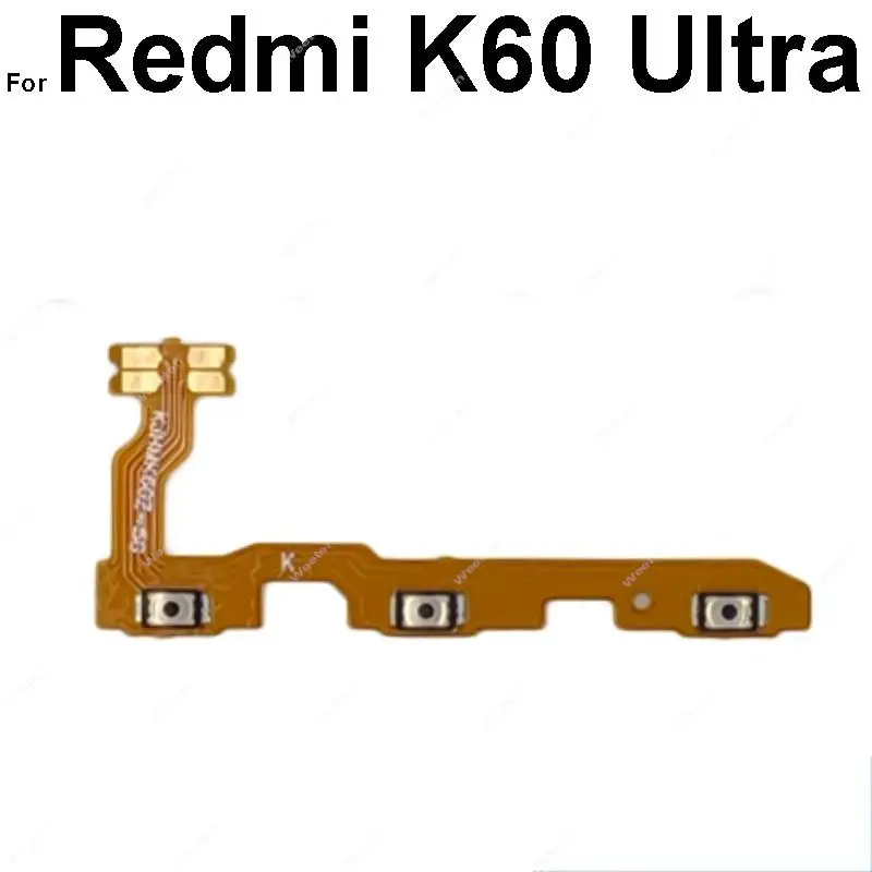 Adjust Power Volume Key Flex Cable For Xiaomi Redmi K60 K70 K80 Pro K60E K60 K70 Ultra Volume Power Button Flex Ribbon Repair