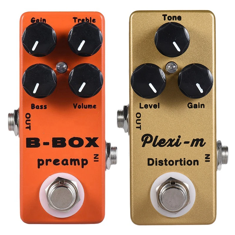 

2Pcs MOSKY B-Box/Plexi-M Electric Guitar Preamp Overdrive Effect Pedal Full Metal Shell True Bypass-AA74