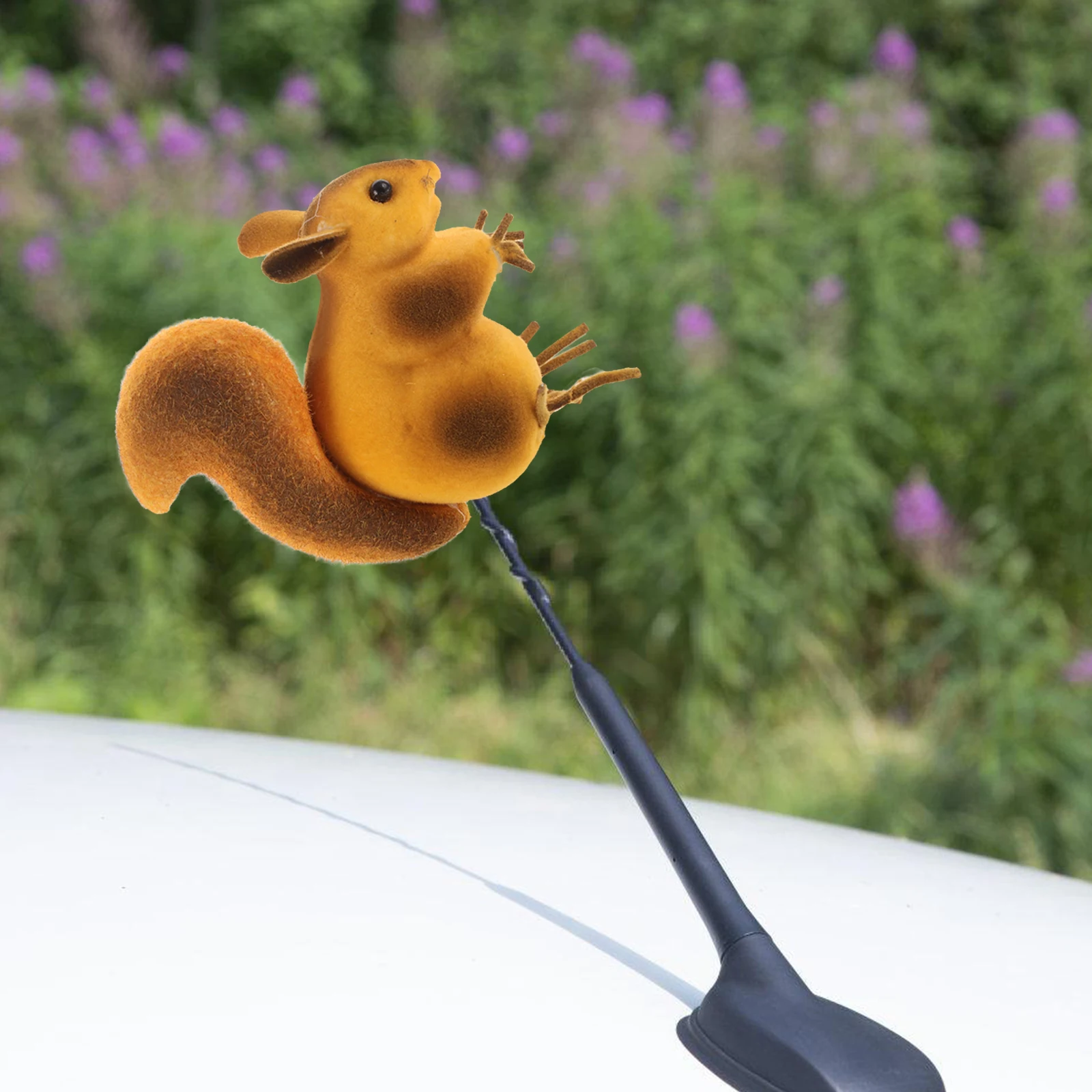 

Roof Antenna Squirrel Shape Car Ornament Antenna Toppers For Cars Car Roof Decoration Plastic Cartoon Animal Exterior Mods