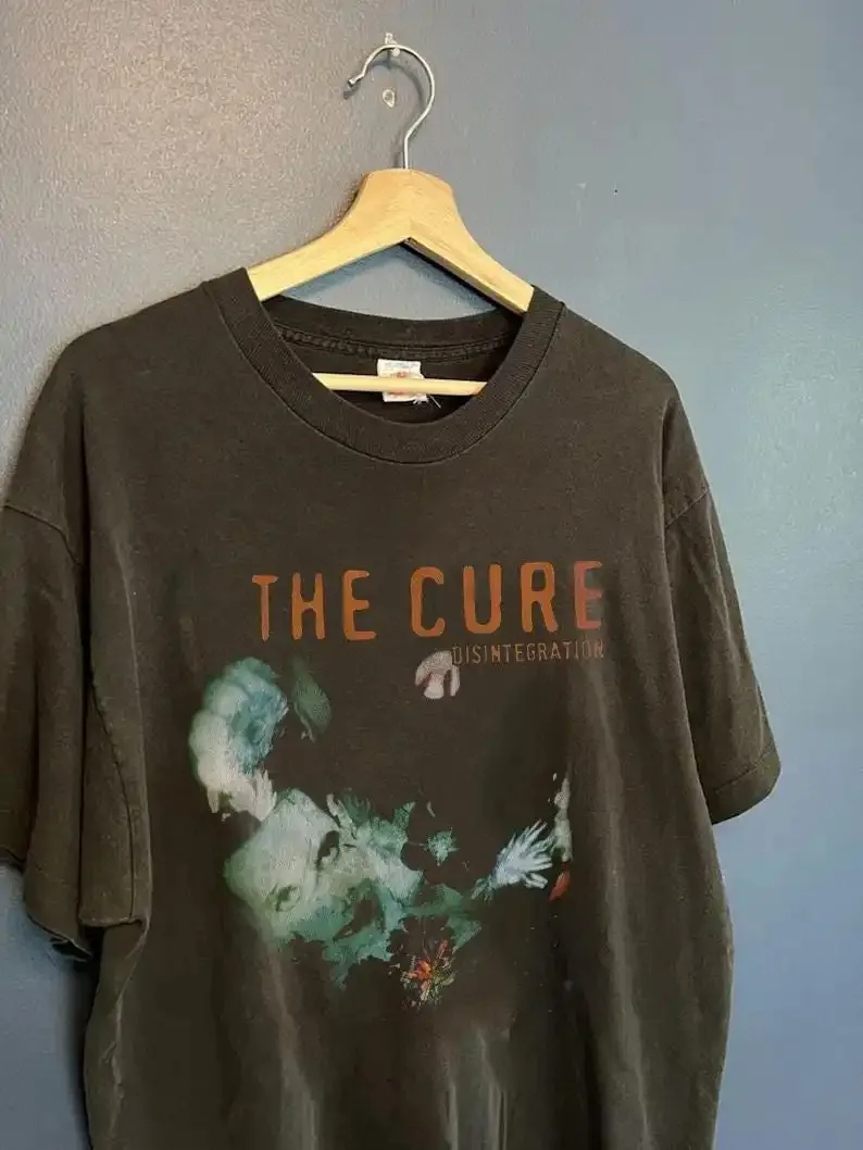 Y2K The Cure Themen-T-Shirt Sommer Baumwolle Oversize Herren Damen Neu Retro Streetwear Hip Hop Lässige Mode Unisex T-Shirt