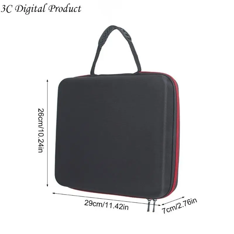 Bolsa armazenamento caixa viagem microfone, MIC Wireless Protetive Box Boleteira à prova choque choque 4 Q84A