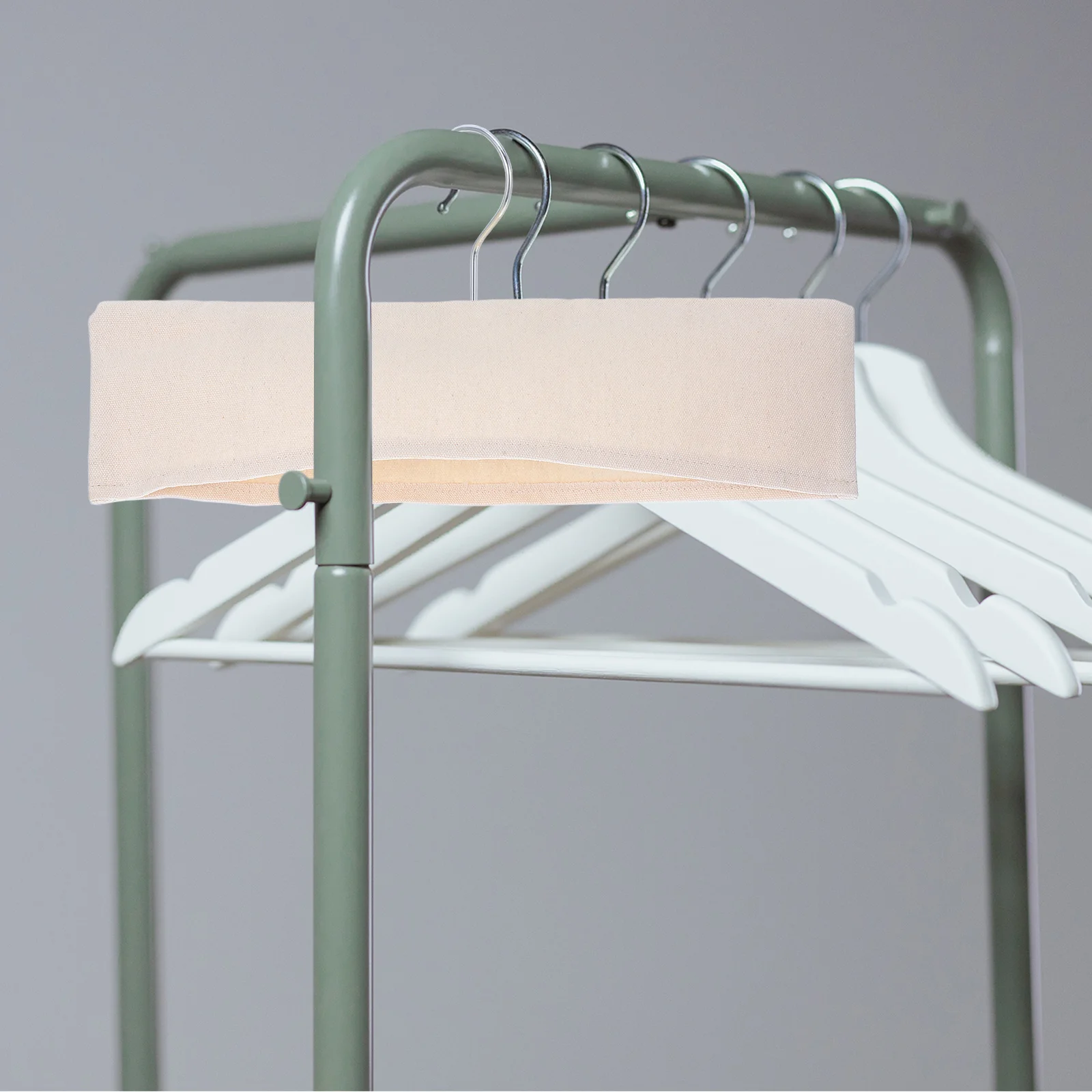 

3Pcs Cloth Cover for Hangers Non-Slip Pants Hanger Protector Cotton Linen Clothing Storage Organizer Home Wardrobe Protection