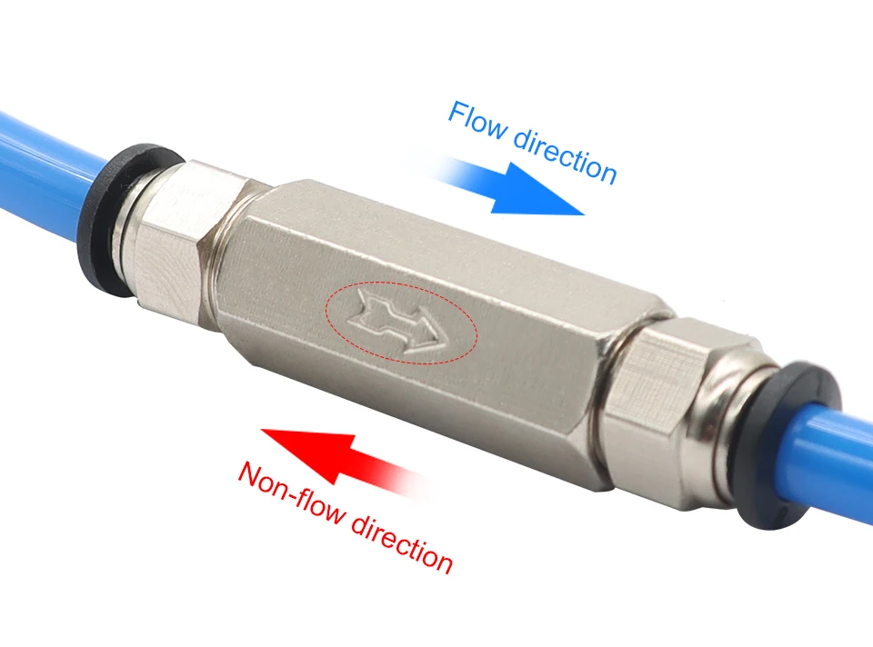 صمام لولبي CV Pneumatic Check Valve Control Valve Air Valve 1/8 1/4 3/8 1/2 3/4 BSP Internal Threaded Brass Pneumatic One-Way Check الهواء المضغوط — تفصيل 3