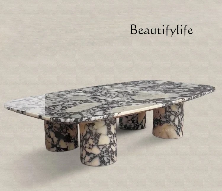 

French style X0 Turkish marble coffee table simple Italian soft decoration living room decoration bedroom bed and breakfast furn