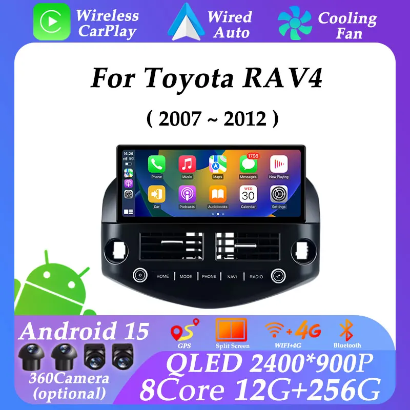 12,3-Π΄ΡΠΉΠΌΠΎΠ²ΡΠΉ Android 15 Π΄Π»Ρ Toyota RAV4 2007-2012 Carplay ΠΠ²ΡΠΎΠΌΠΎΠ±ΠΈΠ»ΡΠ½ΡΠΉ ΡΠ°Π΄ΠΈΠΎΠΏΡΠΈΠ΅ΠΌΠ½ΠΈΠΊ ΠΡΠ»ΡΡΠΈΠΌΠ΅Π΄ΠΈΠΉΠ½ΡΠΉ ΠΏΠ»Π΅Π΅Ρ ΠΠ²ΡΠΎΠ°ΠΊΡΠ΅ΡΡΡΠ°ΡΡ DSP Π‘ΡΠ΅ΡΠ΅ΠΎ GPS Navi WiFi 4G 12,3-Π΄ΡΠΉΠΌΠΎΠ²ΡΠΉ Android 15 Π΄Π»Ρ Toyota RAV4 2007-2012 Carplay ΠΠ²ΡΠΎΠΌΠΎΠ±ΠΈΠ»ΡΠ½ΡΠΉ ΡΠ°Π΄ΠΈΠΎΠΏΡΠΈΠ΅ΠΌΠ½ΠΈΠΊ ΠΡΠ»ΡΡΠΈΠΌΠ΅Π΄ΠΈΠΉΠ½ΡΠΉ ΠΏΠ»Π΅Π΅Ρ ΠΠ²ΡΠΎΠ°ΠΊΡΠ΅ΡΡΡΠ°ΡΡ DSP Π‘ΡΠ΅ΡΠ΅ΠΎ GPS Navi WiFi 4G