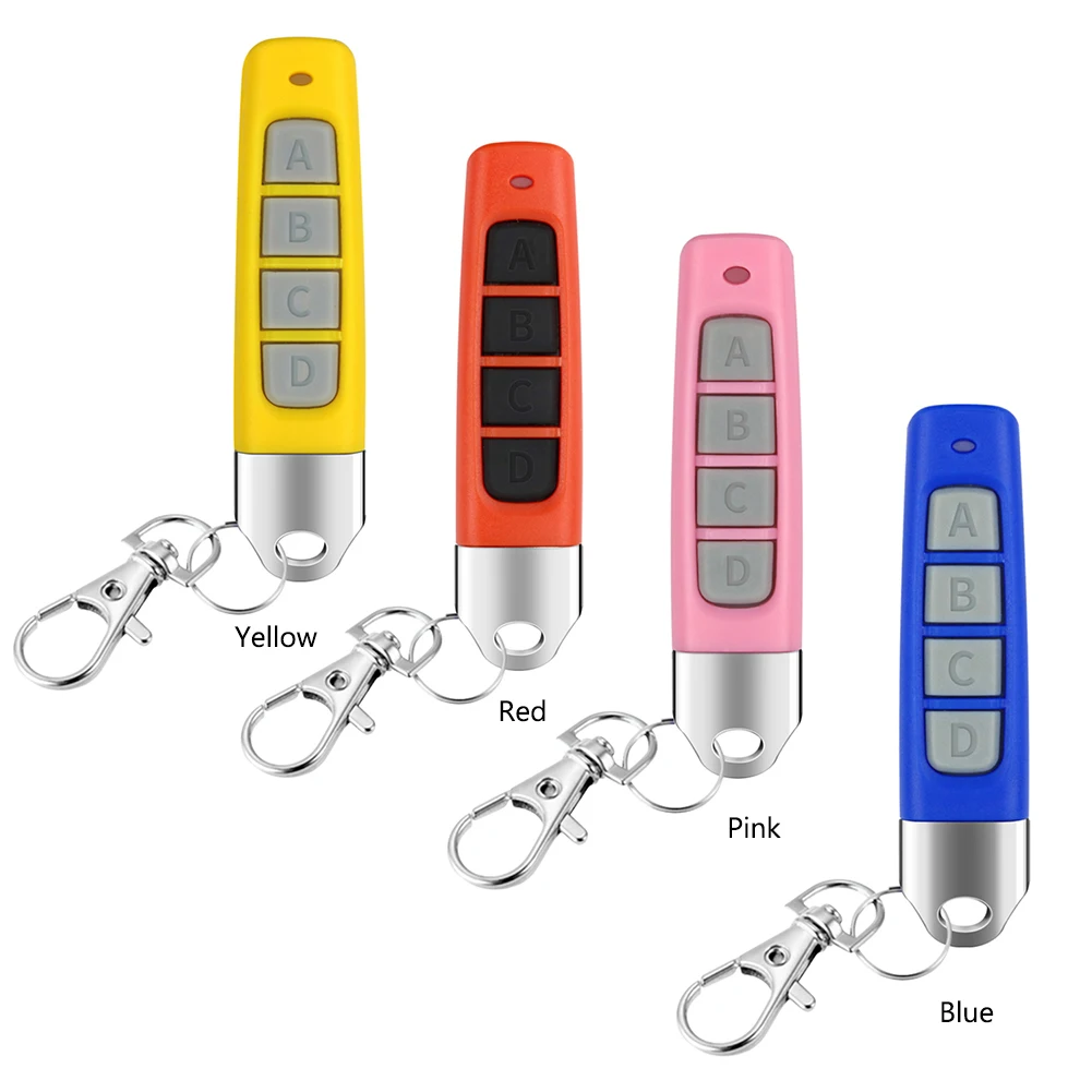 433MHz Cloning Code Plastic 4 Keys Clone Duplicator Battery Powered Remote Control Learning Copy Multifunctional for Garage Gate