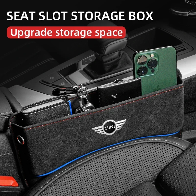 

Car Seat Gap Filler Car Crevice For BMW Mini CooperS Works R55 R56 R50 R53 R60 R61 F54 F55 F56 F60 Car Storage Organizer Box