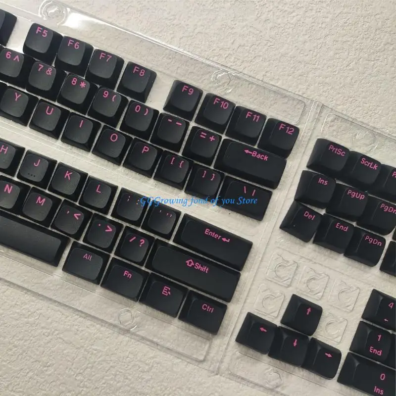 

H9EB PBT Double Shot Injections Keycap 115Keys Keycap EDMs Profile for Keyboards Switches