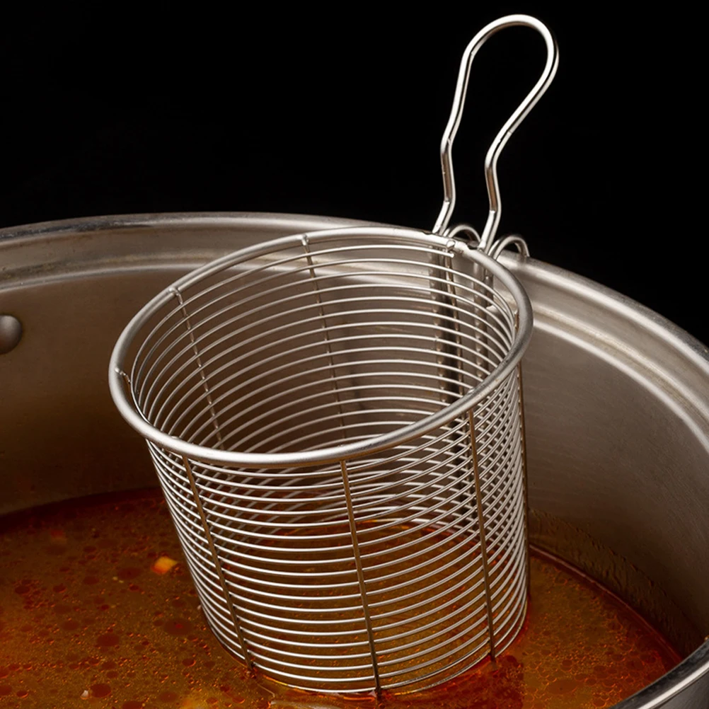 

Stainless Steel Colander 304 Fine Mesh Basket Strainer Spoon Pasta Noodle Hot Pot Kitchen Tool Household Reusable Ergonomic