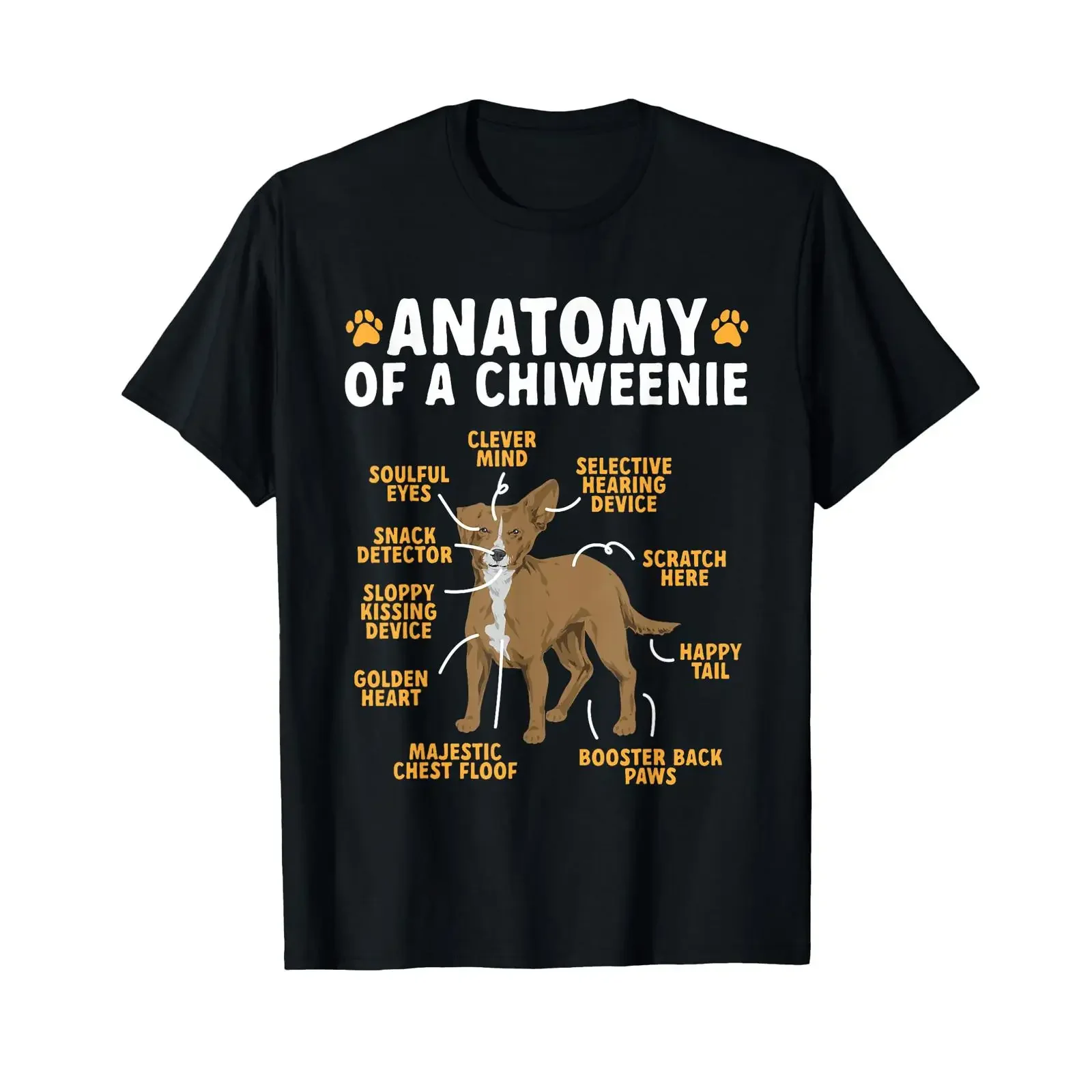 Anatomy Of A Chiweenie Dog Owner T Shirt vintage Washed Unisex Comfortable Soft Casual Breathable fashion Versatile Stylish