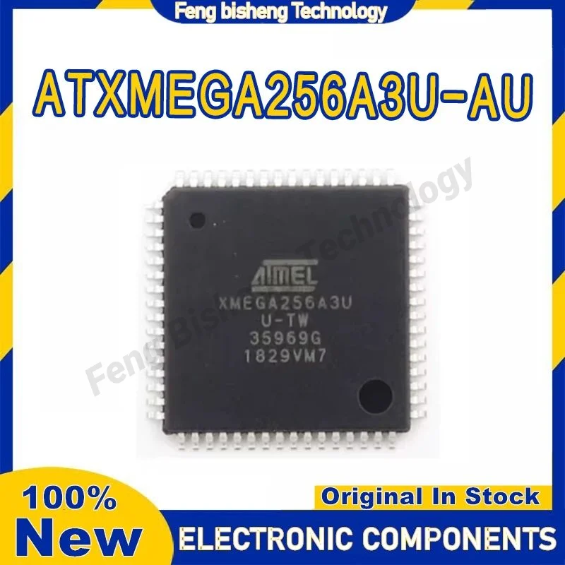 

100% New ATXMEGA256A3U-AU TQFP64 8-bit Microcontrollers - MCU AVR8 256KB FLSH 16KB