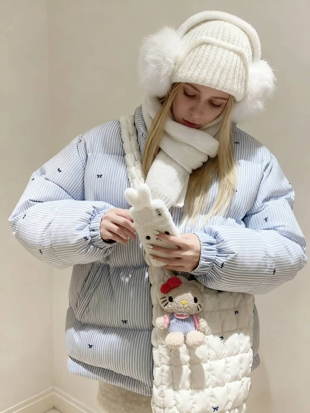 

Парки женские из натурального кроличьего меха, осенняя подкладка из модала с ромбовидным узором, диагональная подкладка на пуговицах, простая школьная форма в консервативном стиле для колледжа