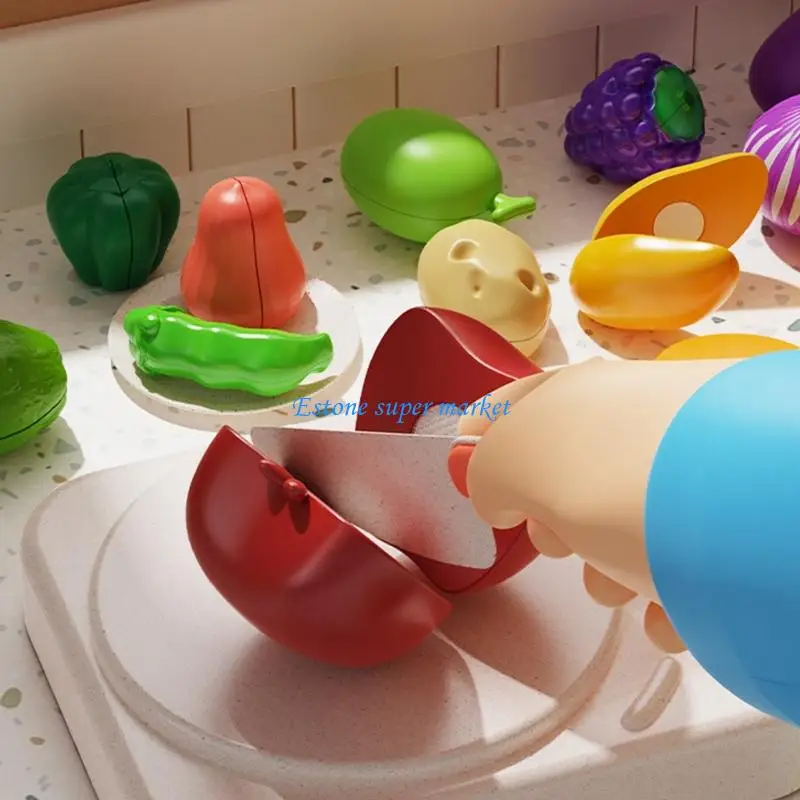 090B Kitchen Play Fruit Cognitive Learning Toy per bambini Sviluppo delle abilità motorie