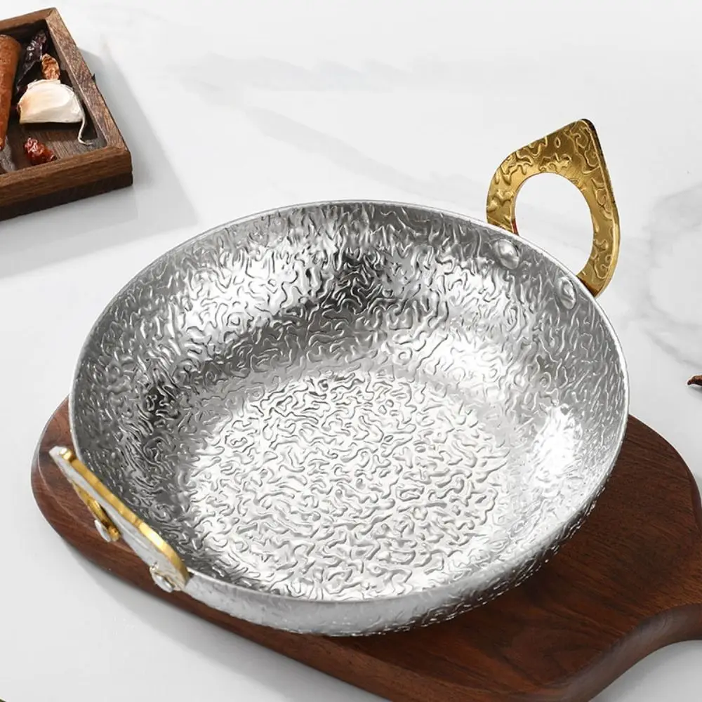 

Household 304 Stainless Steel Thai Hot Pot with Stove Shallow Design Korean Ramen Pot Binaural Noodle Pot Seafood