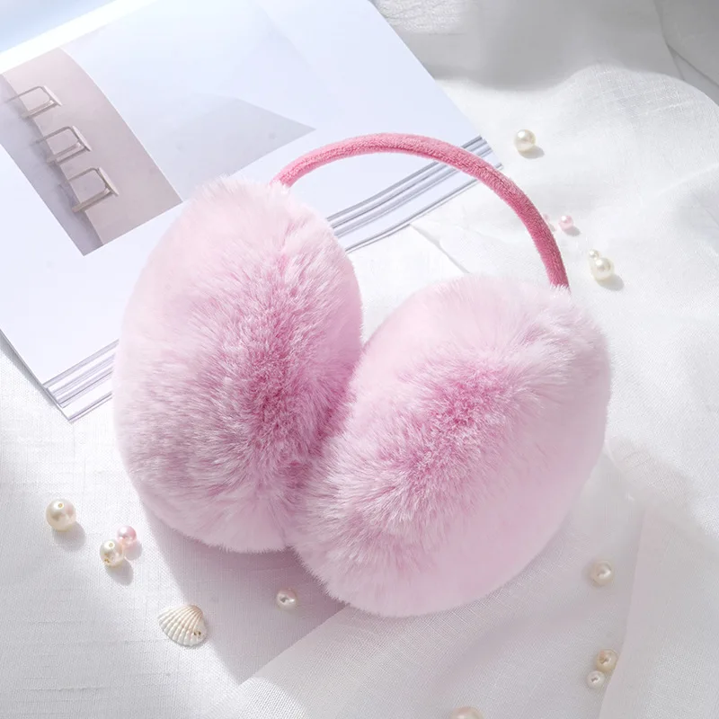 Korean Style Warm Ear Muffs for Women Men, Cute Fur Soft Outdoor Cycling Windproof Snow Sports, Thickened Cold Protection