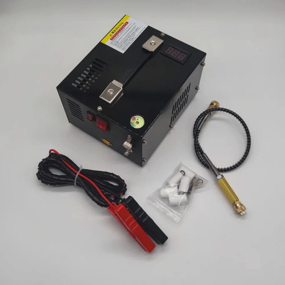 Submersible High Pressure PCP Compressor - 300bar 12V/110V/220V Electric Rifle Inflator Pump