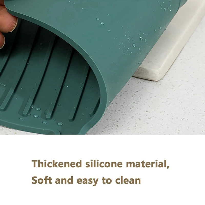 

INW-0e2pcs Кухонный смеситель, брызговик, силиконовый защитный коврик для смесителя, сливная накладка, защита для столешницы