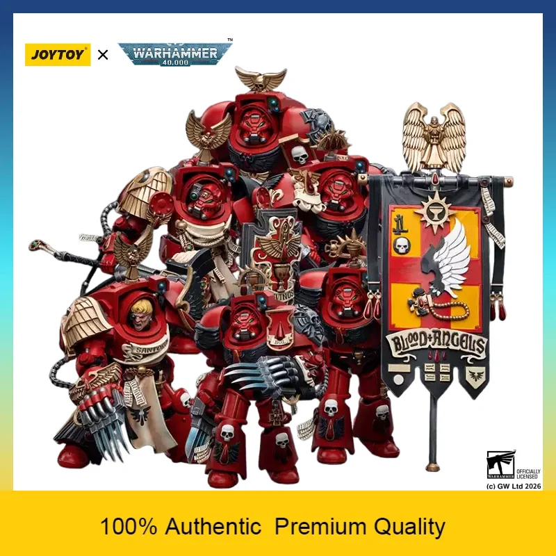 

JOYTOY Warhammer 40k Blood Angels Assault Terminators 6-Pack 1/18 Action Figures Sci-Fi Articulated Collectible Models In Stock