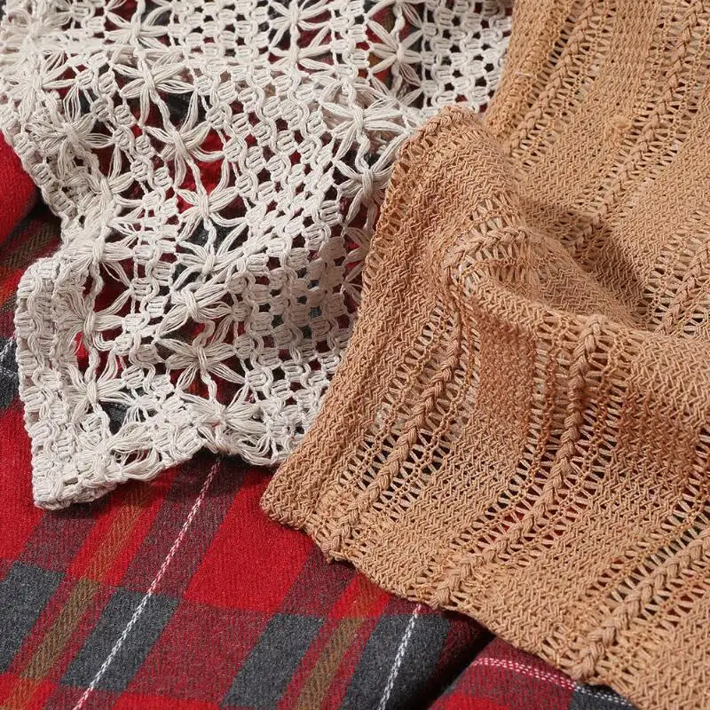 Media falda Irregular para mujer, falda larga de encaje de rejilla para otoño e invierno, falda acampanada de longitud media estilo bosque con temperamento de cintura alta