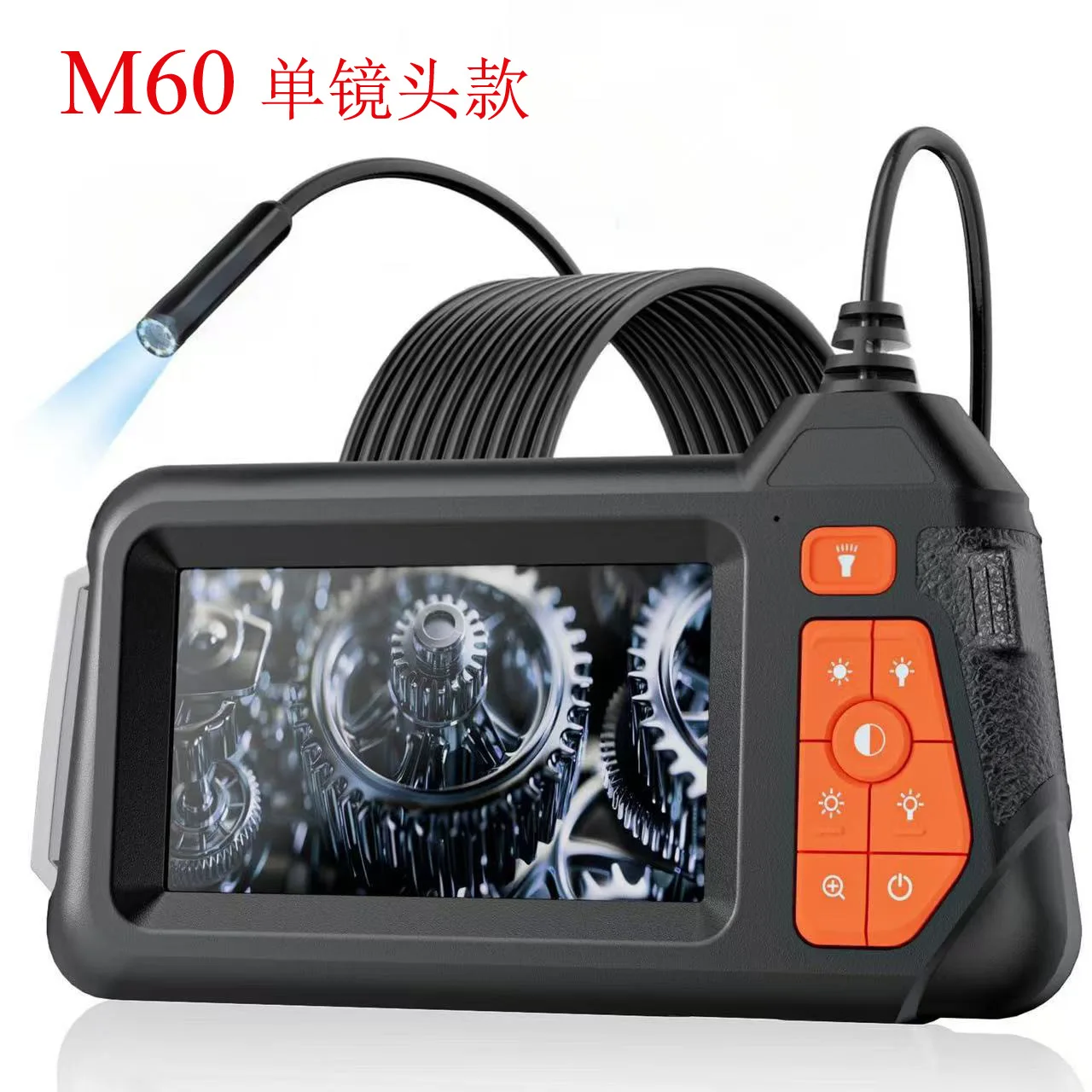 4.5Inch IPS Screen 8MM 2MP 1080P Dual Lens Side-view&Front View  Endoscope  CMOS Borescope Inspection Digital Microscope Camera