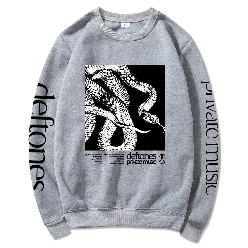 Deftones スウェット M Música privada tracklist moletom de manga longa deftones rock band