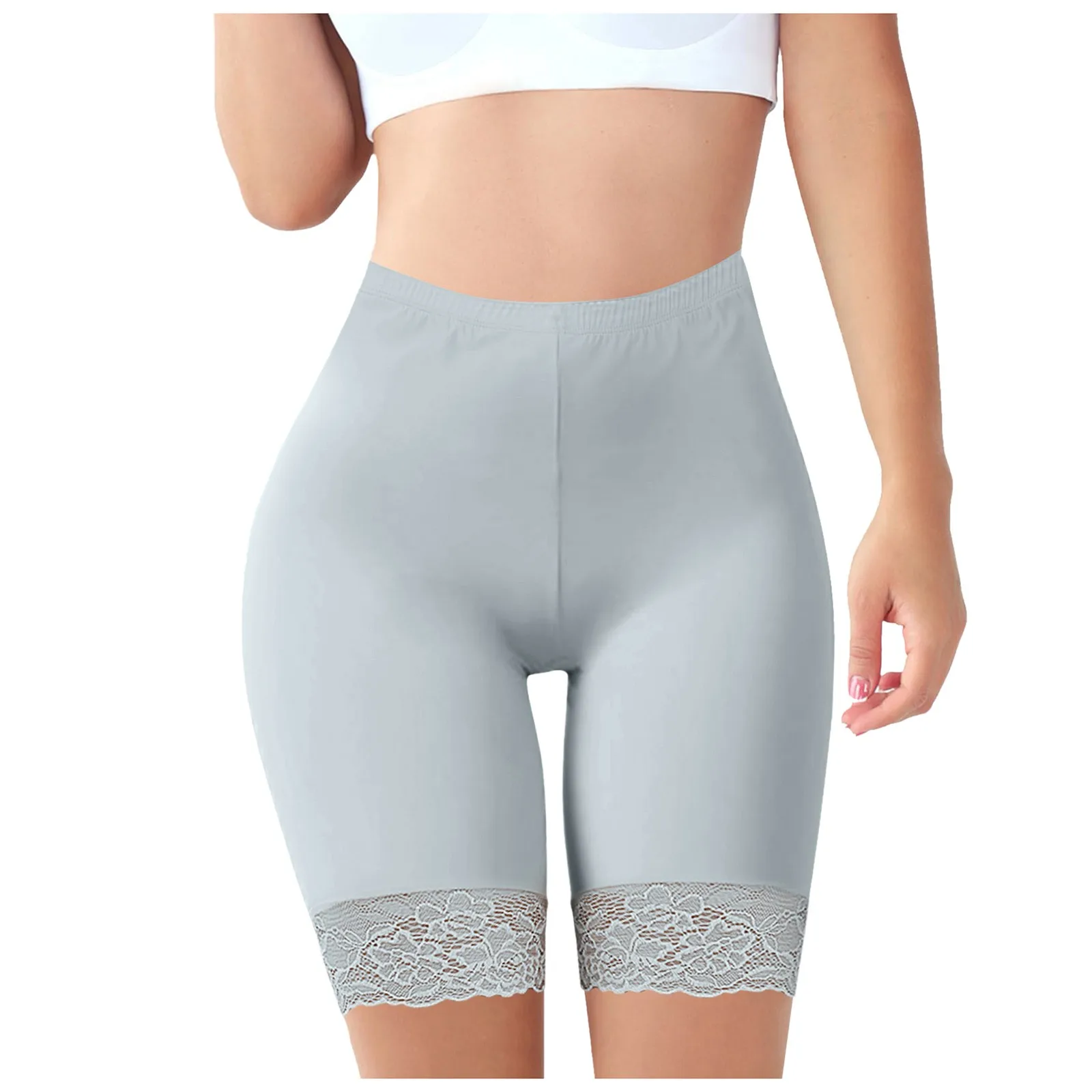 Women'S Exercise Trousers Thin Ice Silk Light Pants Wave Peach Butt Fitness Shorts Fashion Daily Hot Pants For Ladies Summer