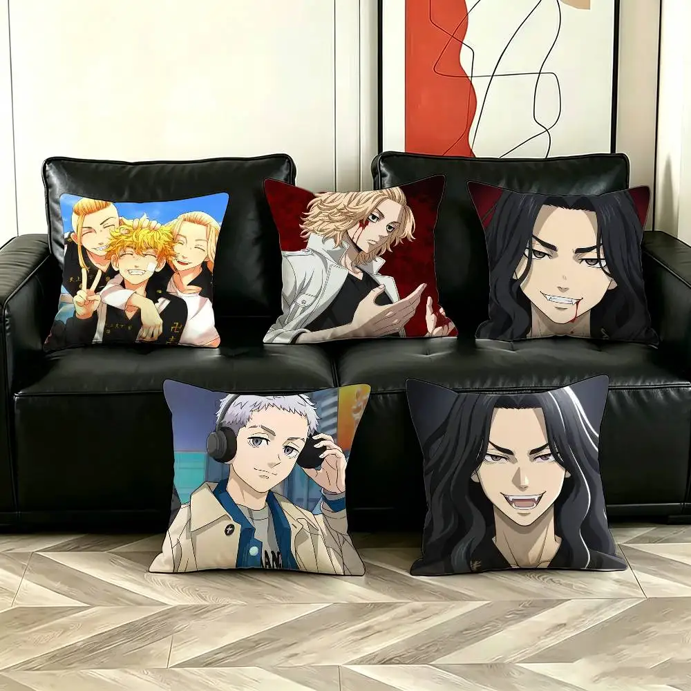 

T-Tokyo Revengers Pillow Case Cushion Cover Throw Pillow Case For Car Sofa