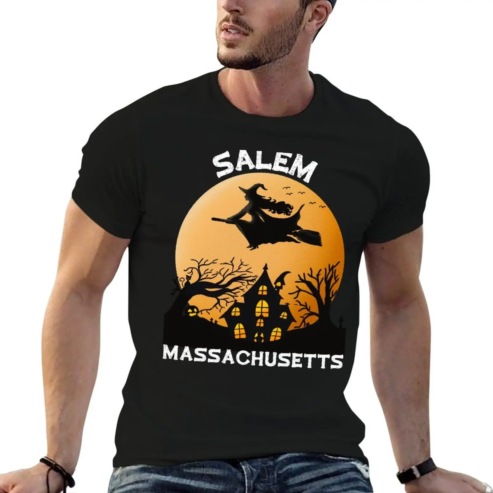 Salem Ma T-Shirt anime t shirts blanks oversized t shirt men