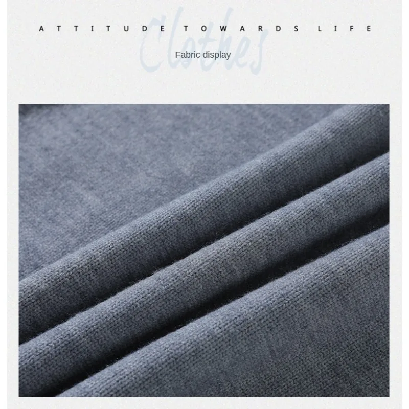 Herren-Strickpullover im Old-Money-Stil mit Henley-Kragen, locker geschnitten, Oversize, Plus Size, lässige Strickware, Oberbekleidung für den Alltag – Detail 12