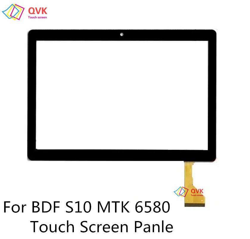 

Black New 10.1 Inch For BDF S10 4G LTE Tablet capacitive touch screen digitizer sensor exterior glass panel 237*167 mm