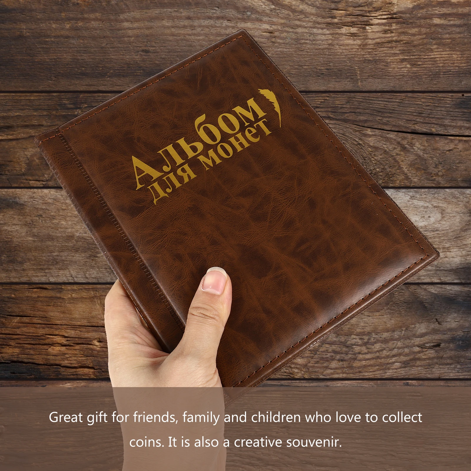 

250 10 Pages Coin Collection Book Cover Portable Storage Album Collectors Coin Storage For Collection Gifts